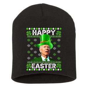 Joe Biden Easter Confused St Patricks Day Funny Biden Short Acrylic Beanie