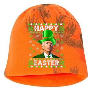 Joe Biden Easter Confused St Patricks Day Funny Biden Kati - Camo Knit Beanie