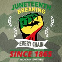 Juneteenth Breaking Every Chain Since 1865 Legacy Tie Dye Trucker Hat