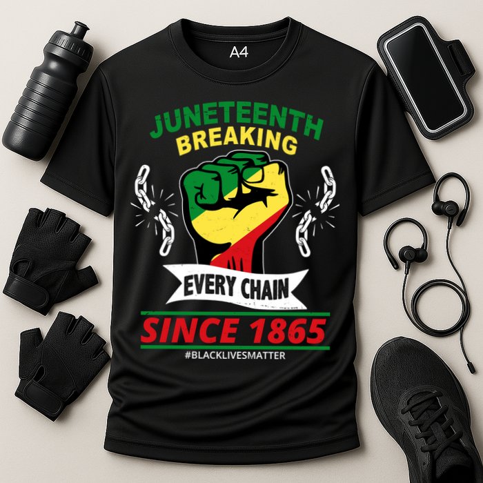 Juneteenth Breaking Every Chain Since 1865 Performance Shirt