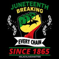 Juneteenth Breaking Every Chain Since 1865 Button