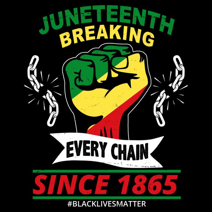 Juneteenth Breaking Every Chain Since 1865 Button