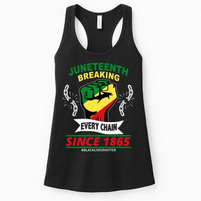 Juneteenth Breaking Every Chain Since 1865 Womens Tank Top