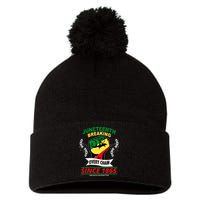Juneteenth Breaking Every Chain Since 1865 Pom Pom 12in Knit Beanie