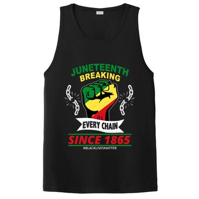 Juneteenth Breaking Every Chain Since 1865 PosiCharge Competitor Tank