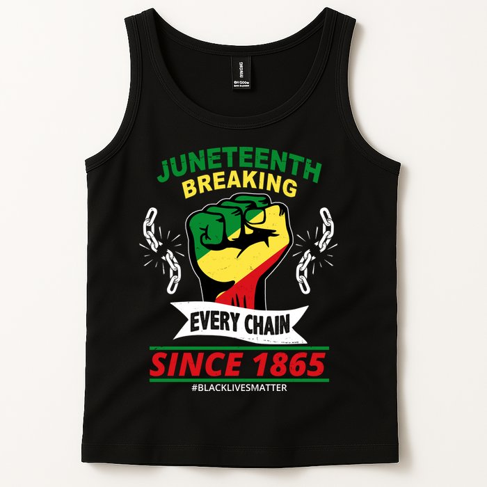 Juneteenth Breaking Every Chain Since 1865 Tank Top