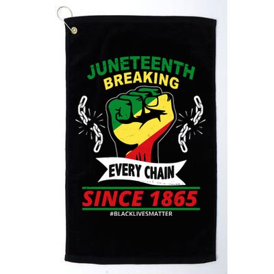 Juneteenth Breaking Every Chain Since 1865 Golf Towel