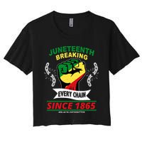 Juneteenth Breaking Every Chain Since 1865 Crop Top