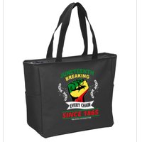 Juneteenth Breaking Every Chain Since 1865 Zip Tote Bag