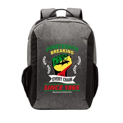 Juneteenth Breaking Every Chain Since 1865 Vector Backpack