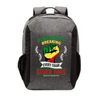 Juneteenth Breaking Every Chain Since 1865 Vector Backpack