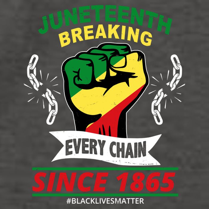 Juneteenth Breaking Every Chain Since 1865 Vector Backpack