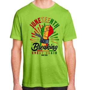 Juneteenth Breaking Every Chain Since 1865 Adult ChromaSoft Performance T-Shirt