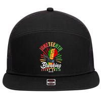 Juneteenth Breaking Every Chain Since 1865 7 Panel Mesh Trucker Snapback Hat