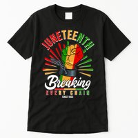 Juneteenth Breaking Every Chain Since 1865 Tall T-Shirt