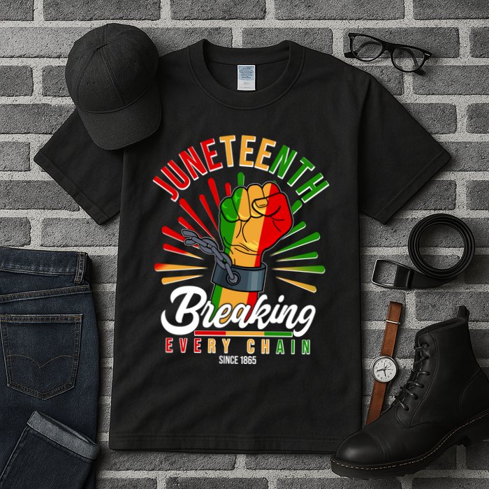 Juneteenth Breaking Every Chain Since 1865 Tall T-Shirt