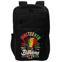Juneteenth Breaking Every Chain Since 1865 Impact Tech Backpack