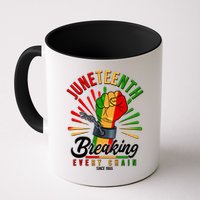 Juneteenth Breaking Every Chain Since 1865 Mug