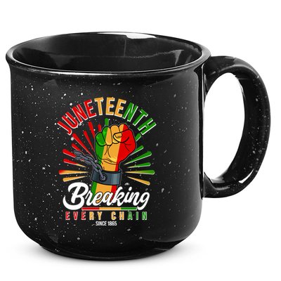 Juneteenth Breaking Every Chain Since 1865 15oz Campfire Ceramic Mug