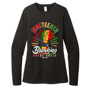 Juneteenth Breaking Every Chain Since 1865 Womens CVC Long Sleeve Shirt