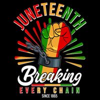 Juneteenth Breaking Every Chain Since 1865 16 in Basic Backpack