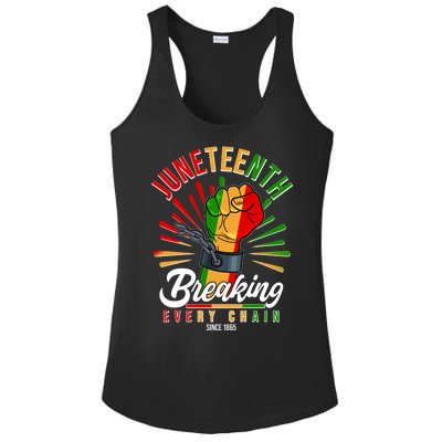 Juneteenth Breaking Every Chain Since 1865 Ladies PosiCharge Competitor Racerback Tank