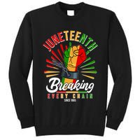 Juneteenth Breaking Every Chain Since 1865 Tall Sweatshirt