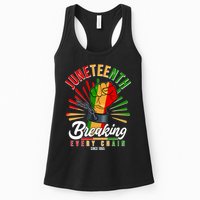 Juneteenth Breaking Every Chain Since 1865 Womens Tank Top