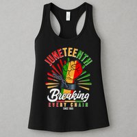 Juneteenth Breaking Every Chain Since 1865 Womens Tank Top