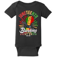 Juneteenth Breaking Every Chain Since 1865 Baby Bodysuit