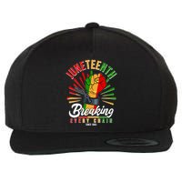 Juneteenth Breaking Every Chain Since 1865 Wool Snapback Cap