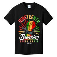 Juneteenth Breaking Every Chain Since 1865 Kids T-Shirt