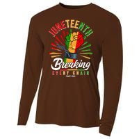 Juneteenth Breaking Every Chain Since 1865 Cooling Performance Long Sleeve Crew