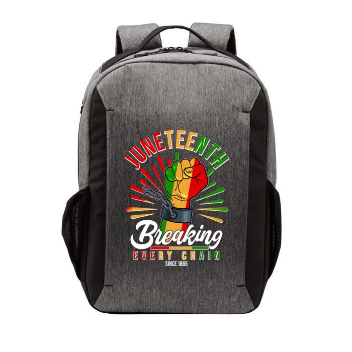 Juneteenth Breaking Every Chain Since 1865 Vector Backpack