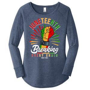 Juneteenth Breaking Every Chain Since 1865 Women's Perfect Tri Tunic Long Sleeve Shirt