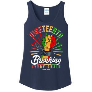 Juneteenth Breaking Every Chain Since 1865 Ladies Essential Tank