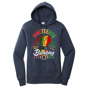 Juneteenth Breaking Every Chain Since 1865 Women's Pullover Hoodie