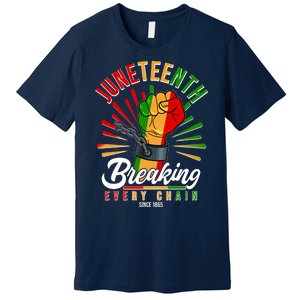 Juneteenth Breaking Every Chain Since 1865 Premium T-Shirt