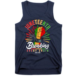 Juneteenth Breaking Every Chain Since 1865 Tank Top