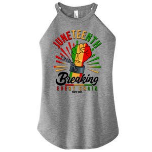 Juneteenth Breaking Every Chain Since 1865 Women's Perfect Tri Rocker Tank