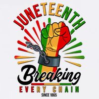 Juneteenth Breaking Every Chain Since 1865 Garment-Dyed Sweatshirt