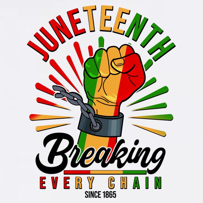 Juneteenth Breaking Every Chain Since 1865 Garment-Dyed Sweatshirt