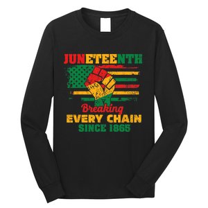 Juneteenth Breaking Every Chain Since 1865 Long Sleeve Shirt