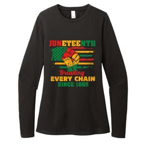 Juneteenth Breaking Every Chain Since 1865 Womens CVC Long Sleeve Shirt