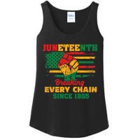 Juneteenth Breaking Every Chain Since 1865 Ladies Essential Tank