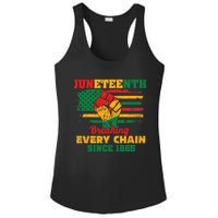 Juneteenth Breaking Every Chain Since 1865 Ladies PosiCharge Competitor Racerback Tank