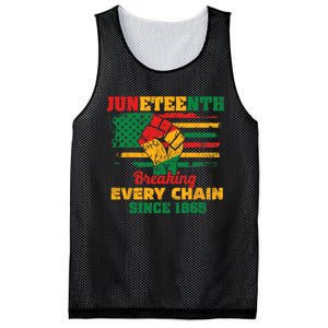 Juneteenth Breaking Every Chain Since 1865 Mesh Reversible Basketball Jersey Tank