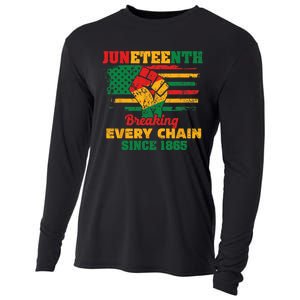 Juneteenth Breaking Every Chain Since 1865 Cooling Performance Long Sleeve Crew