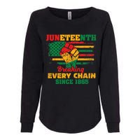 Juneteenth Breaking Every Chain Since 1865 Womens California Wash Sweatshirt