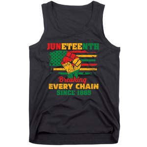 Juneteenth Breaking Every Chain Since 1865 Tank Top